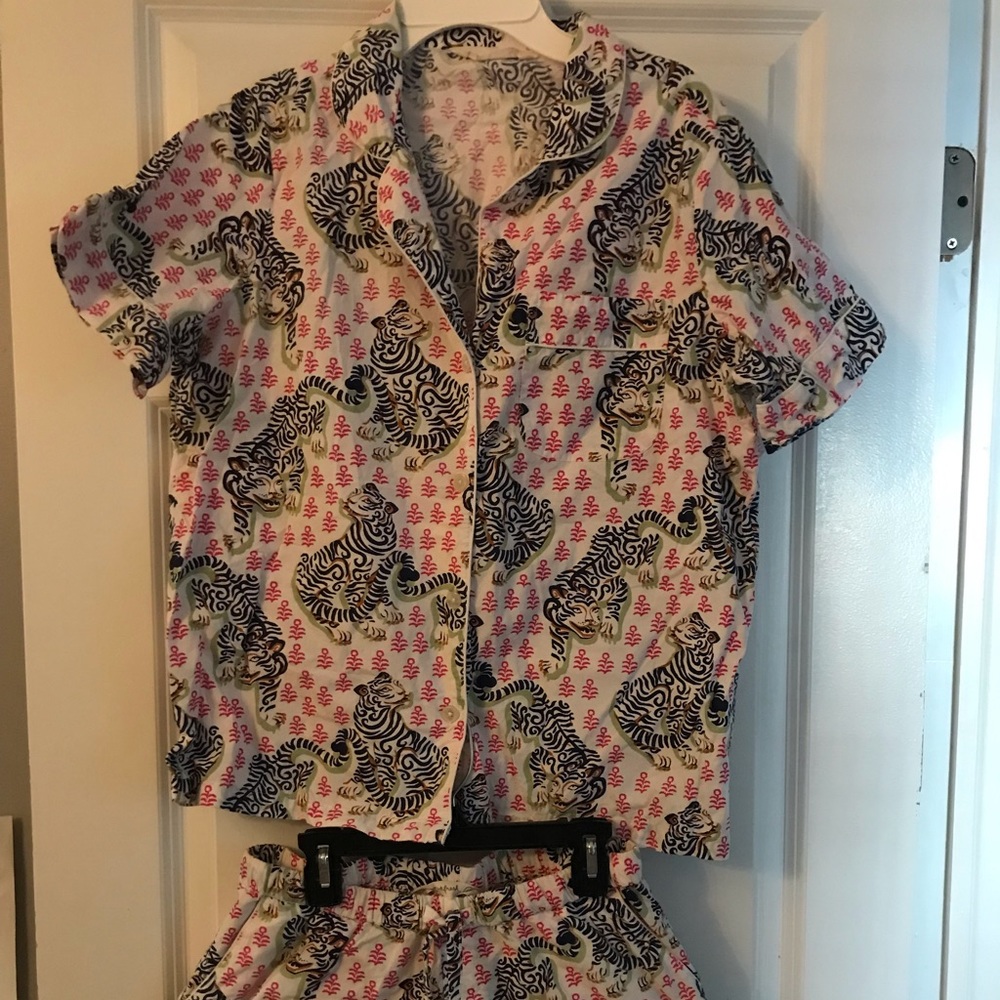 Print fresh pajama set, shirt and shorts